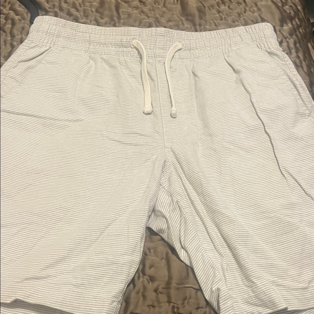 Striped Shorts with Drawstring